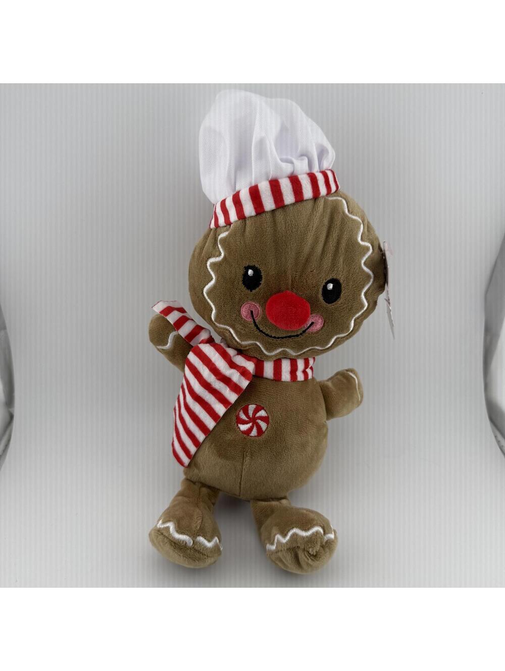 Holiday Time Plush 12in Gingerbread Man, New with tags